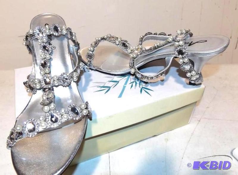 Annie silver sandals size 9.5