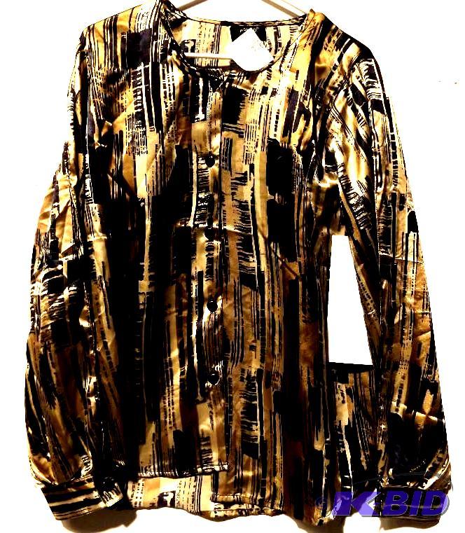 Ashro Black and gold blouse size L