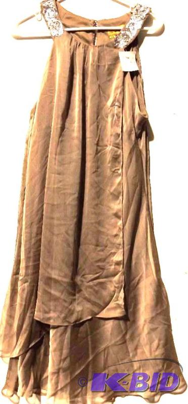 Midnight velvet taupe dress size 16