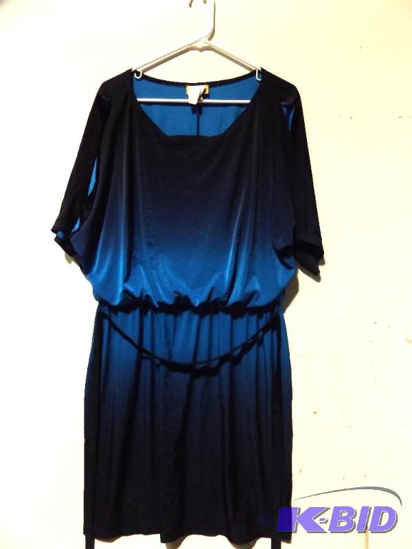 Midnight velvet Multi blue dress Size 16