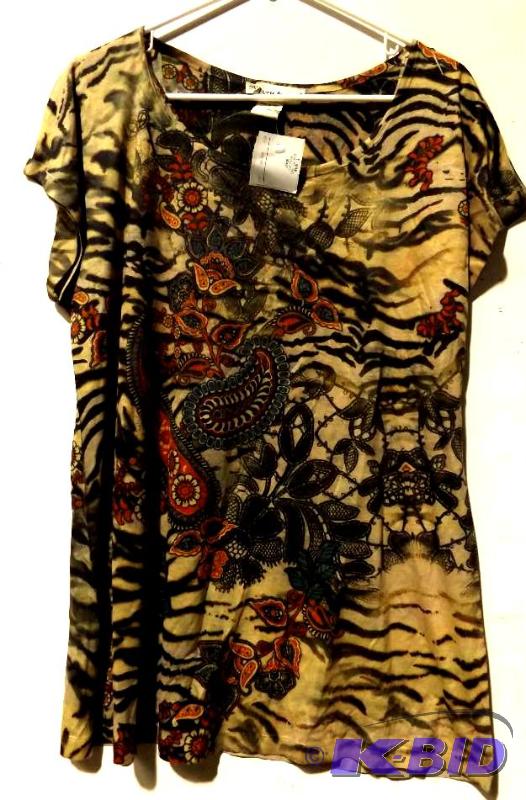 Seventh ave Size XL print shirt