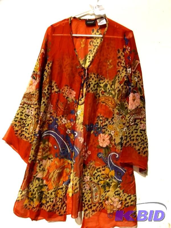 Ashro cover-up Red print Size M