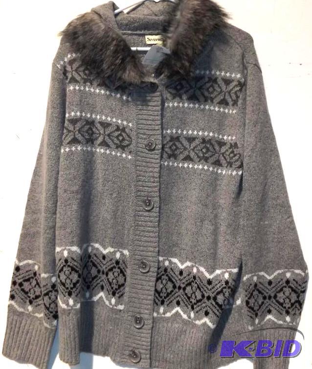 Seventh ave grey sweater 1X