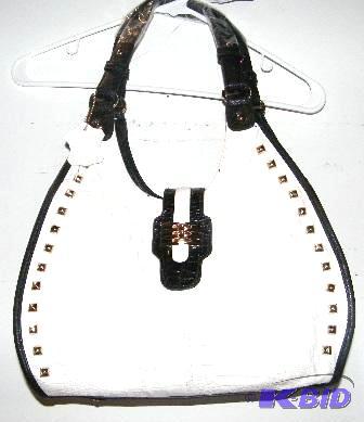 MC black and white purse