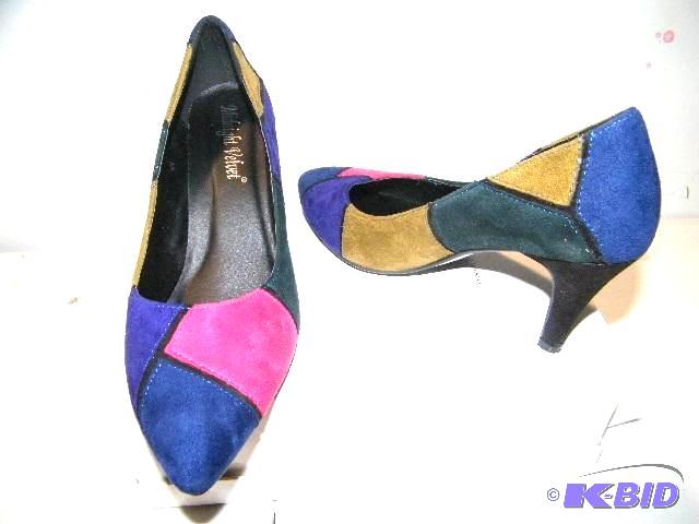 Midnight velvet multi color pump size 9
