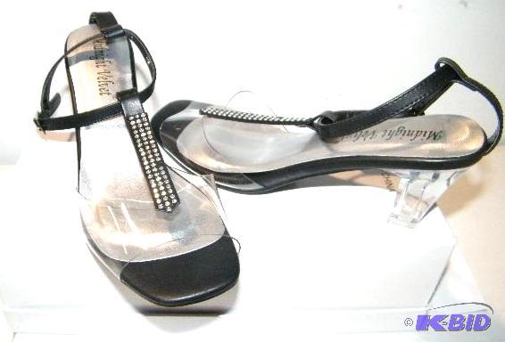 Midnight velvet black sandals size 9