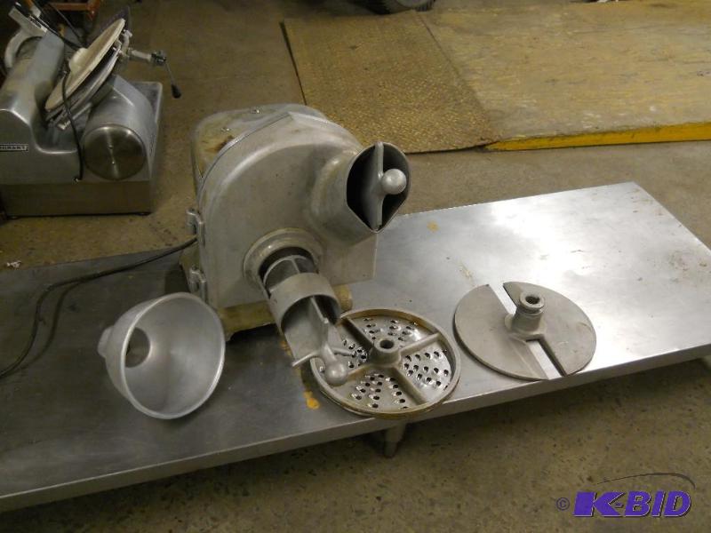 lot 6 image: Qualheim Electro Cut 400 Vegetable Slicer, Shredder, Grater Works