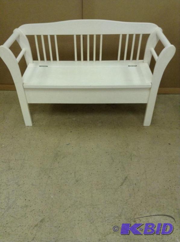 lot 2 image: Decorative Wood Bench