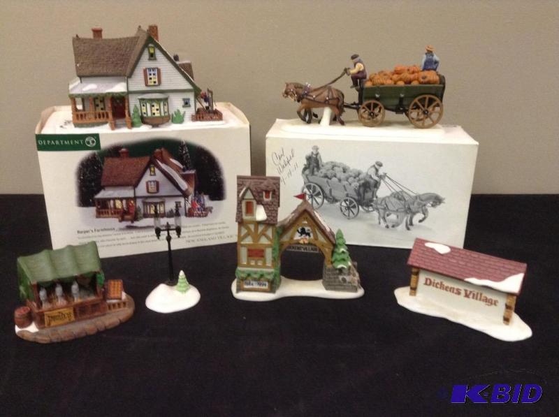 lot 23 image: Various Dept. 56 Snow Village Houses and More