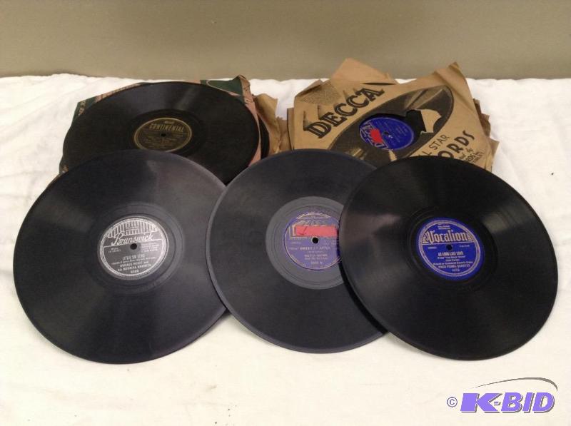 lot 75 image: Collection of Vintage 78 rpm Records