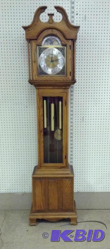 lot 92 image: Howard Miller Grandfather Clock