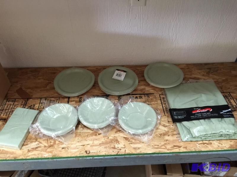 lot 101 image: Sage Green Plates and More