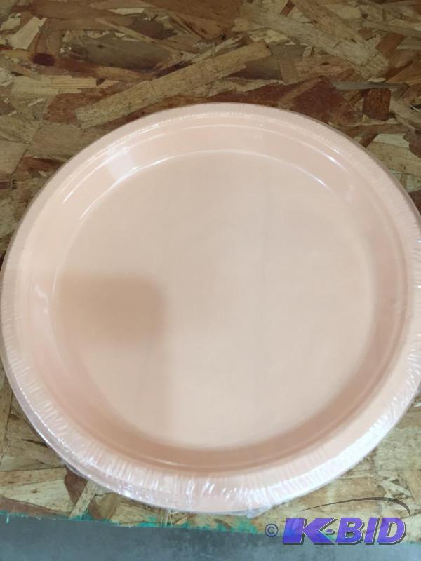 lot 104 image: 7 Peaches and Cream Plates