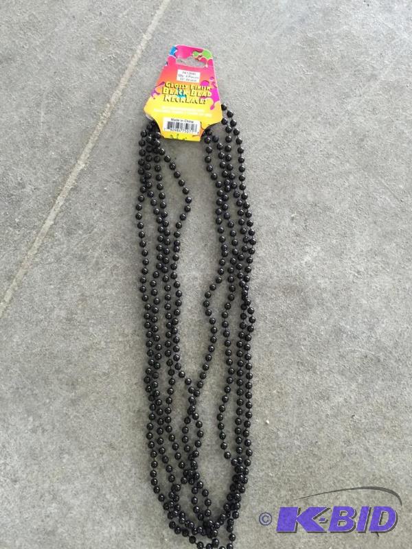 lot 134 image: Glassy Black Beads