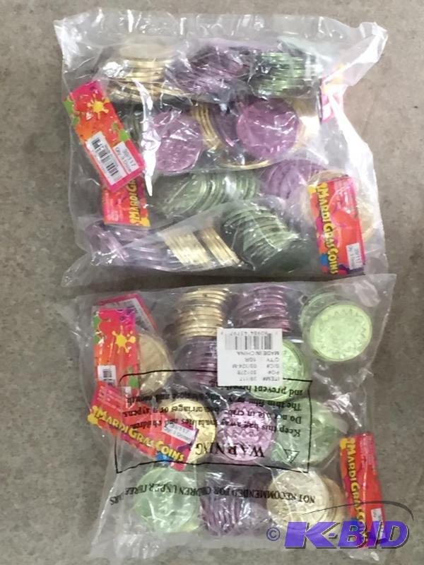 lot 138 image: 30 Plus Bags Of Mardi-Gras Coins