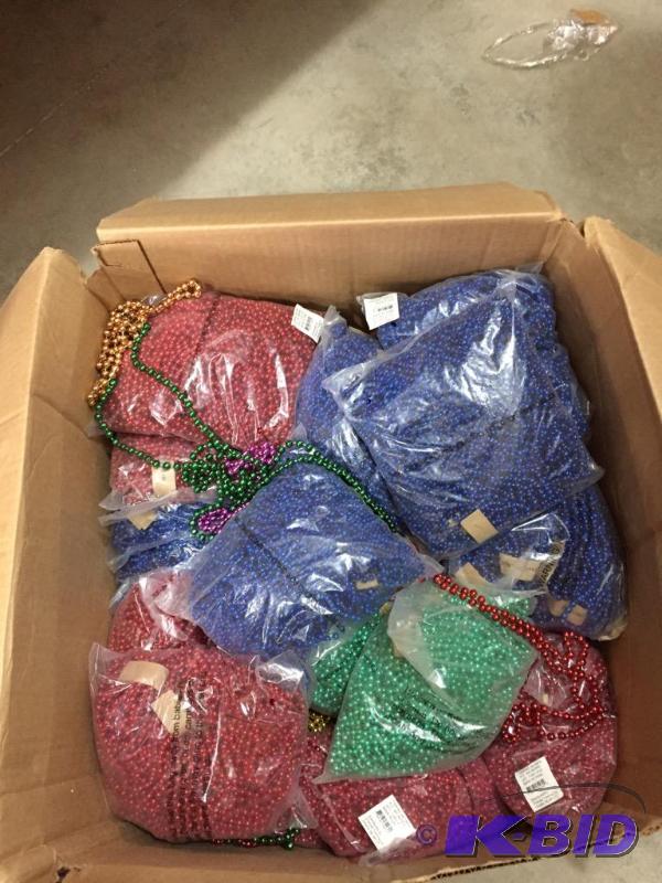 lot 151 image: Red, Green, and Blue Beads