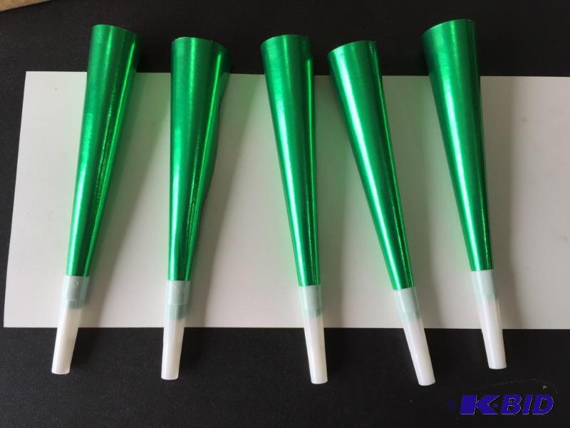 lot 157 image: Green Foil Party Horns