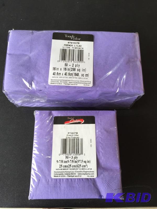 lot 163 image: French Lilac Napkins