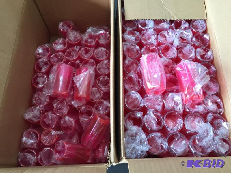lot 182 image: Pink Shot Glasses