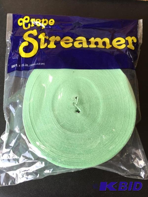 lot 214 image: Mint Green streamers