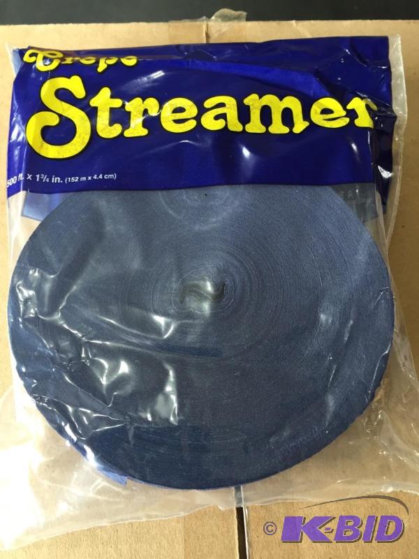 lot 218 image: 10 dark blue streamers 500 feet each.Please u...