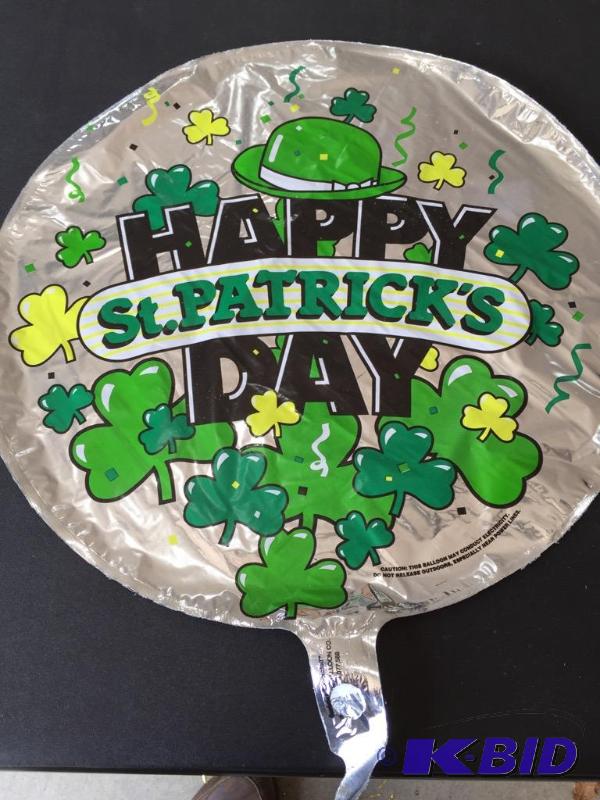 lot 230 image: Microfoil St Pats Ballons