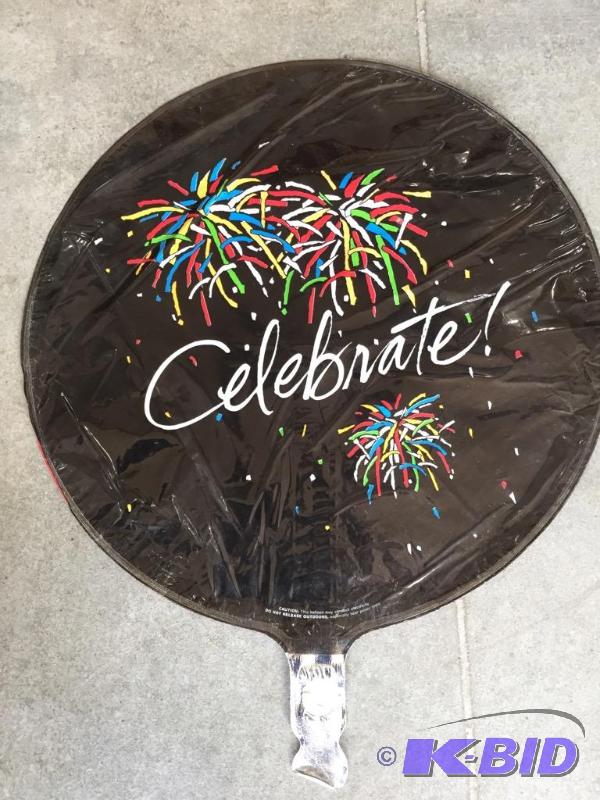 lot 231 image: Red and Black Microfoil Balloons