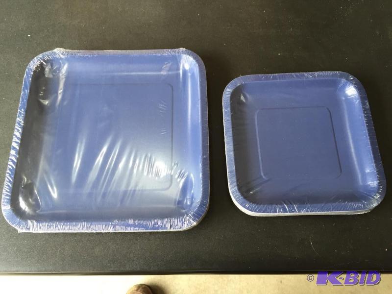 lot 256 image: Navy Blue Plates