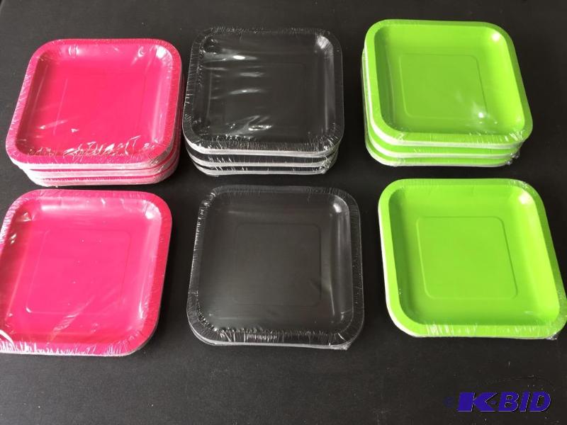 lot 259 image: 6.875 Inch Plates  in Assorted Colors