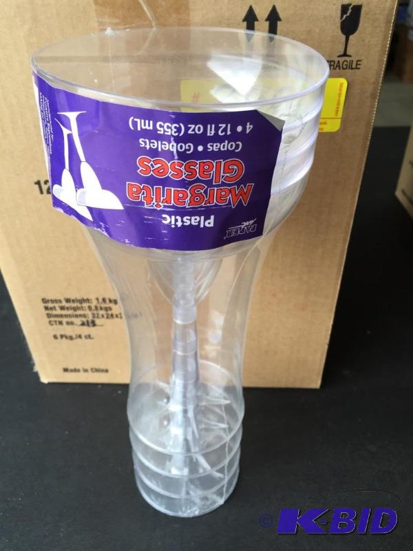 lot 266 image: 12 oz Margarita Glasses