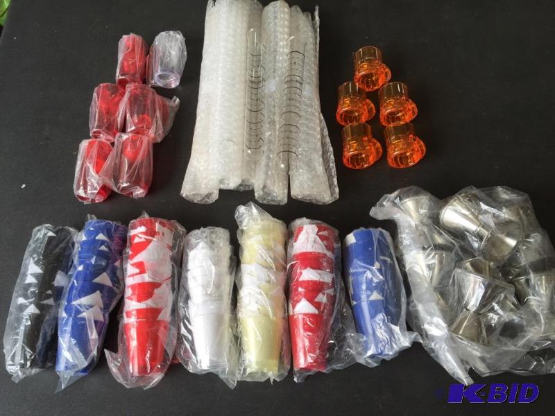 lot 267 image: Large Lot of Shot Glasses and Mini Shot Mugs.