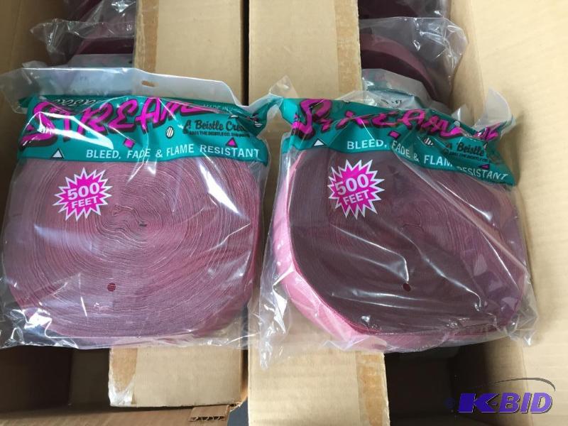 lot 274 image: Burgundy Party Streamers