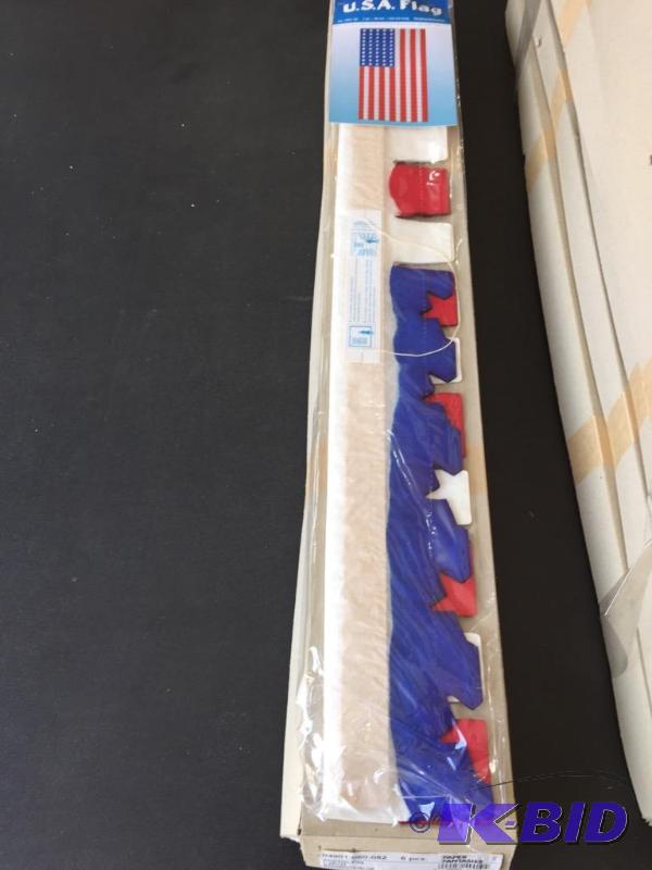 lot 294 image: USA Paper Flags 48 Inches Long