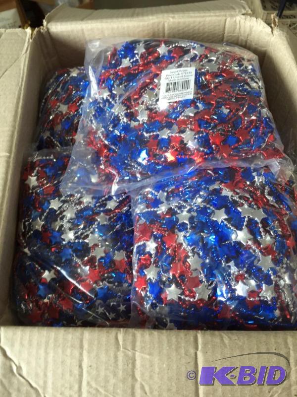 lot 303 image: Red White and Blue Patriotic Beads