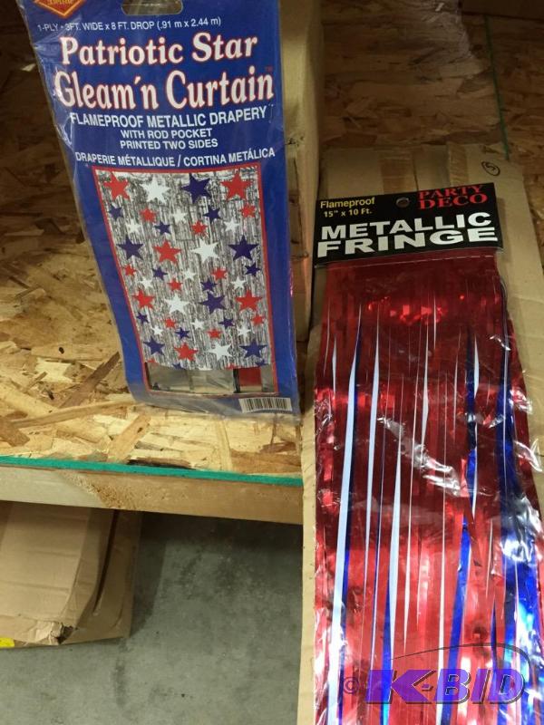 lot 322 image: Curtains and Fringe Happy 4th