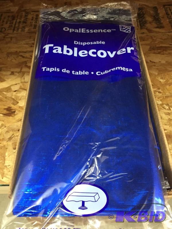 lot 5 image: Metallic Table Covers in Various Colors.