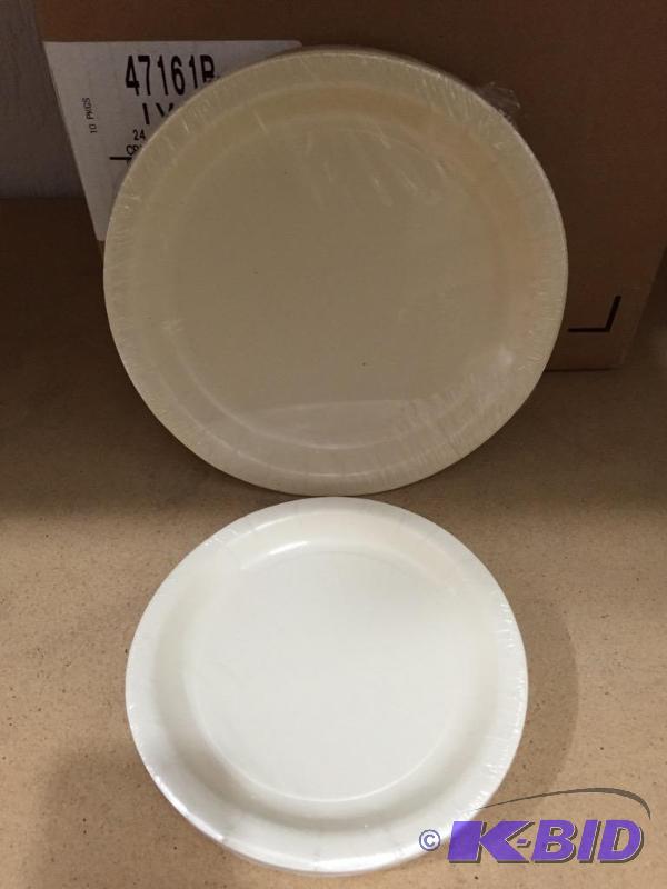 lot 80 image: 8-34  and 6-34 Ivory Plates
