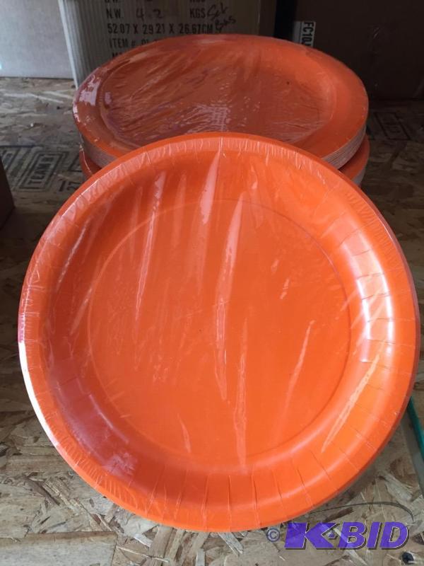lot 88 image: 10-14 Sunkissed Orange Plates