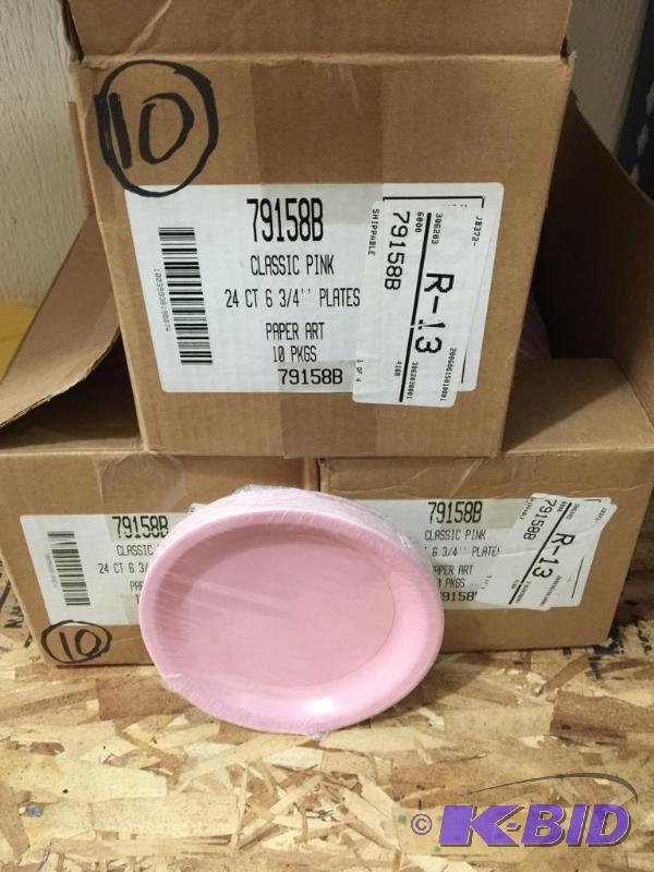 lot 89 image: 6-34 Classic Pink Plates