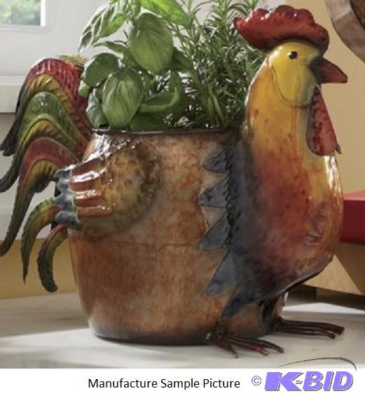 Rise N Shine Rooster Planter -&nbspGlossy an...