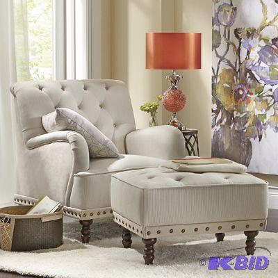 Tufted Chair and Ottoman -&nbspPutting a fun...
