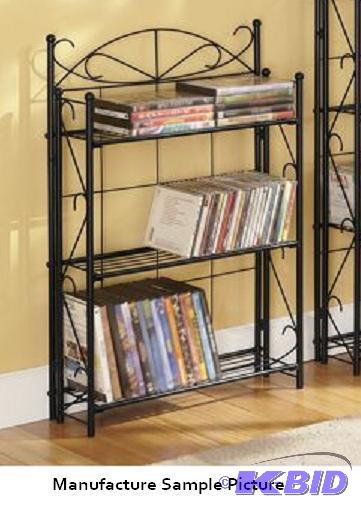 Black Scroll 3 Shelf Media Rack -&nbspYoure...