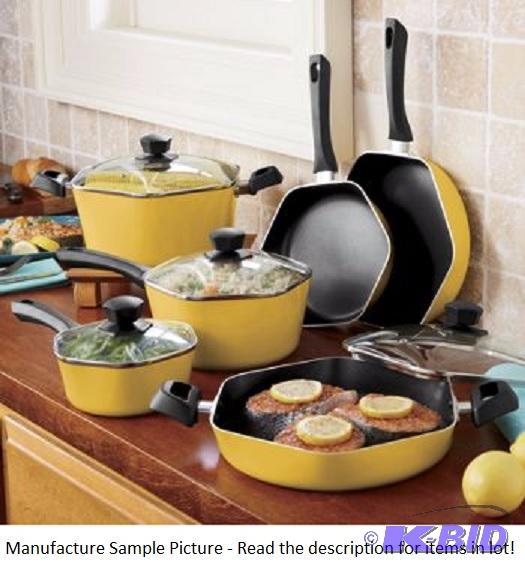 lot 11 image: Ginnys Brand 10-Piece Hexagonal Cookware Set...