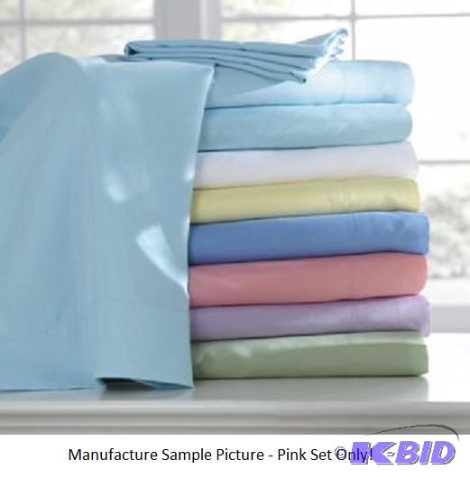 lot 27 image: Soft and Elegant Sheet Set - King - Pink - Si...