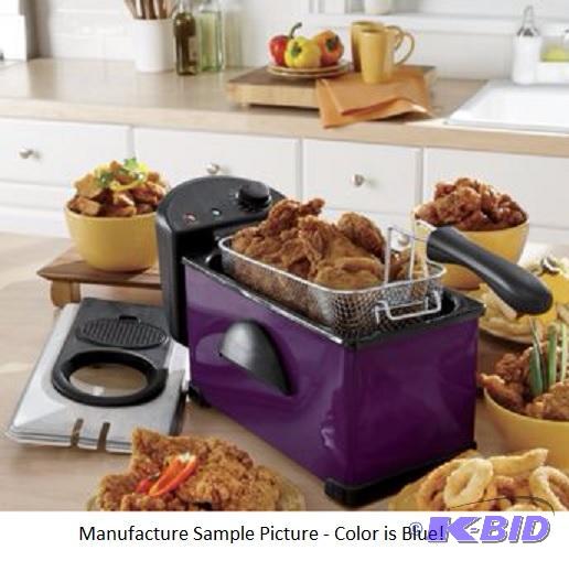lot 29 image: Ginnys&nbsp3 Quart Deep Fryer - Blue - Fully...