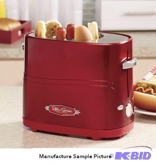 lot 3 image: Nostalgia Electrics Pop Up Hot Dog Toaster - ...