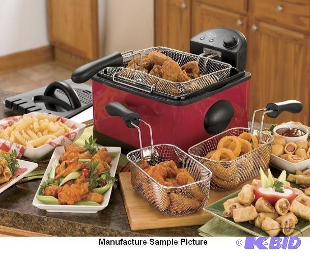 lot 33 image: Ginnys Brand Deep Fryer - Red - Ginnys Brand...