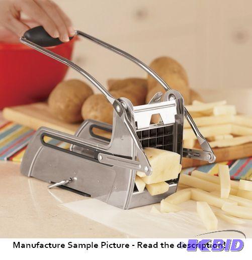 lot 37 image: Deluxe Stainless Steel Potato Cutter - Make s...