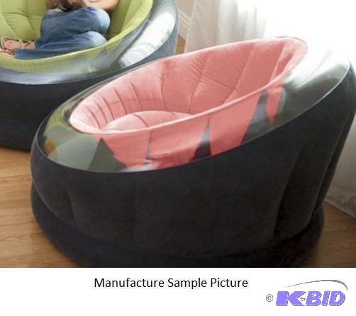 lot 44 image: Empire Beanless Bag Chair - Pink - Because it...