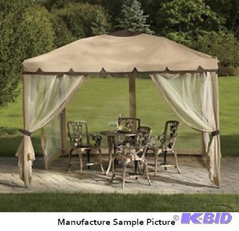 lot 53 image: Pop Up Gazebo - Tan - Have it made in the sha...